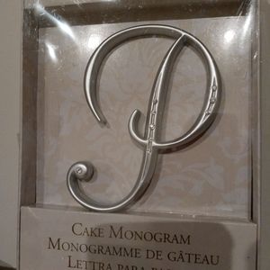 Cake Monogram Topper (P)